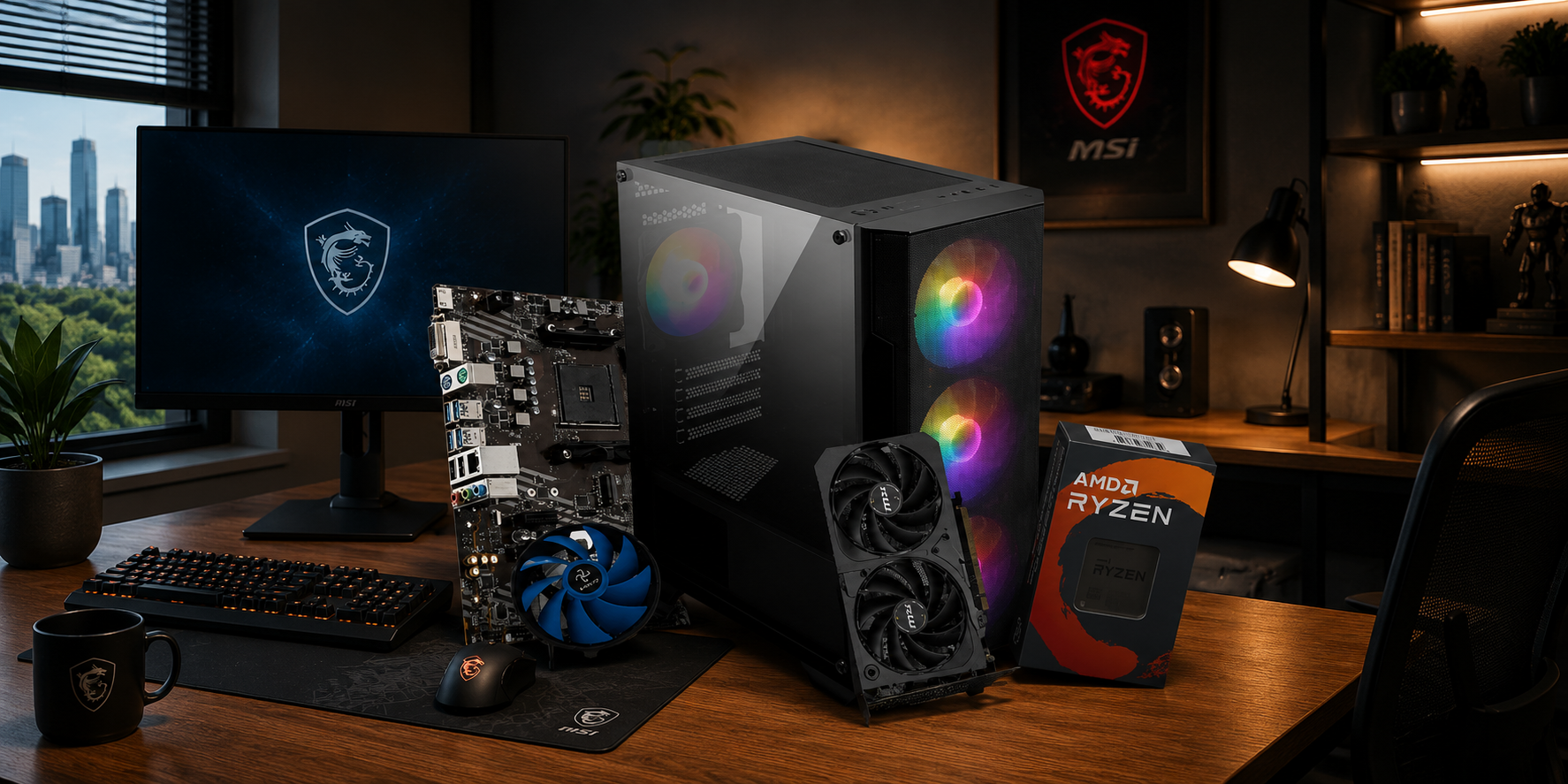 🖥️ Pc Gamer Apex R503 – Ryzen 5 3600, RTX 5060, 16Go RAM, SSD 512Go au meilleur prix en Tunisie